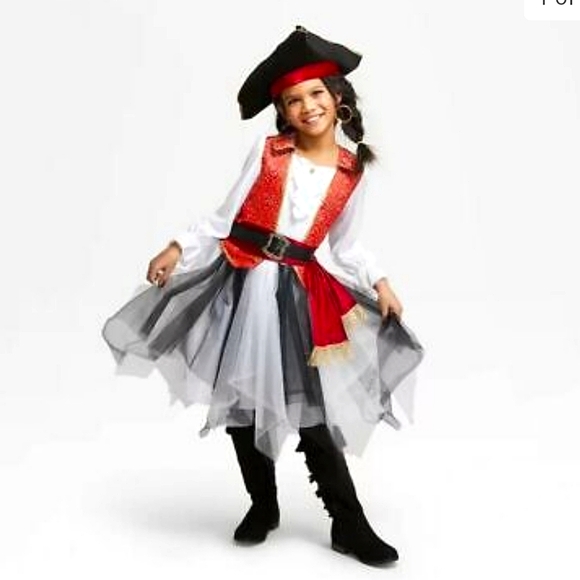 GIRLS SMALL Pirate Dress Halloween Costume Hyde And Eek - Picture 1 of 13